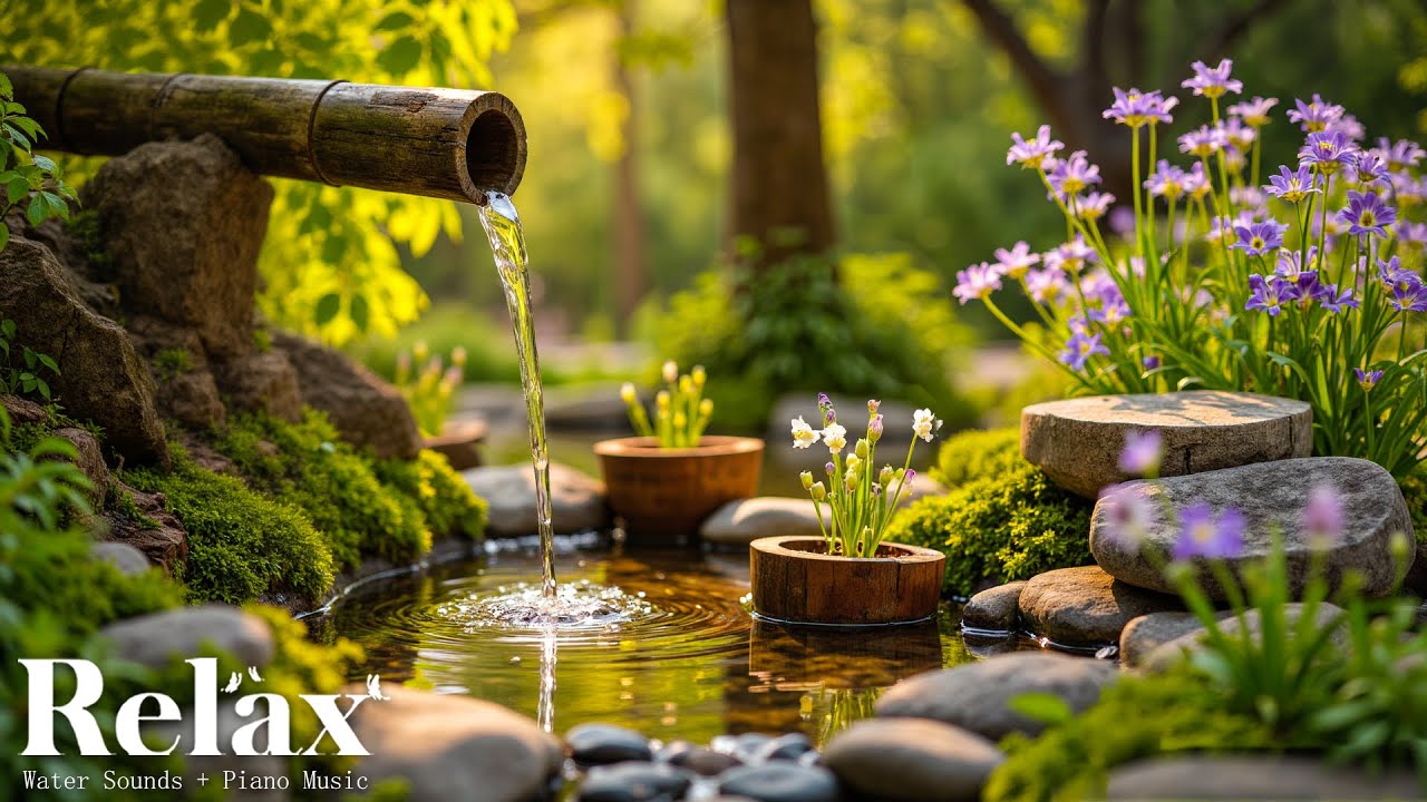 Расслабляющая музыка + умиротворяющие звуки воды 🌿 Снимают стресс, тревогу и депрессию | Успокаиваю