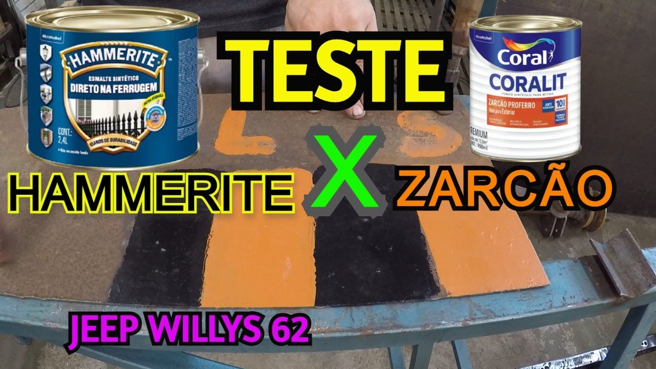 PINTURA CHASSI JEEP WILLYS - TESTE: HAMMERITE X ZARCÃO - EP. 88