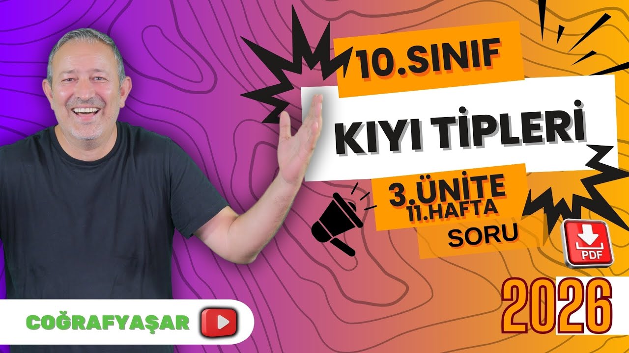 ​KIYI TİPLERİ:Soru @cografyasarsinan #10sınıfcoğrafya #ens