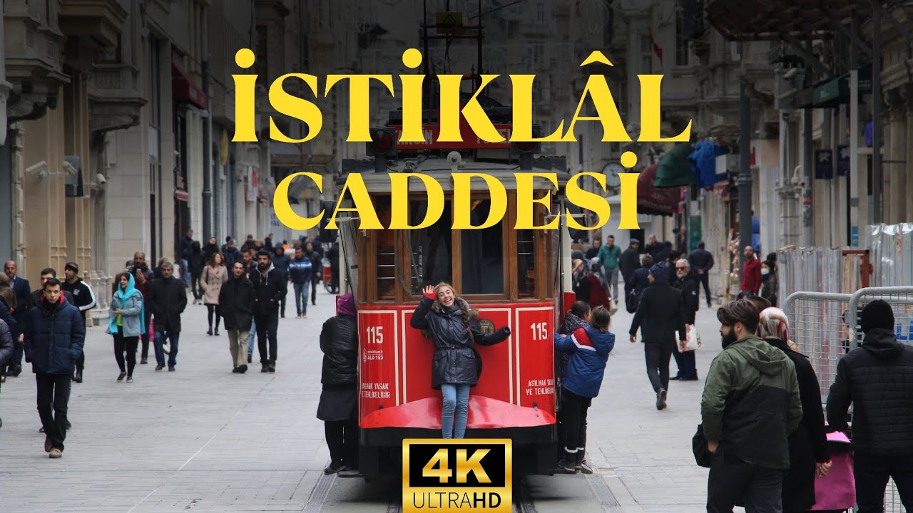 4K || İstiklal Caddesi - Tünel ve Tramvay Turu