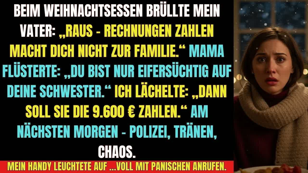 „An Weihnachten warf mich mein Vater raus – am nächsten Morgen standen die Cops vor der Tür!“