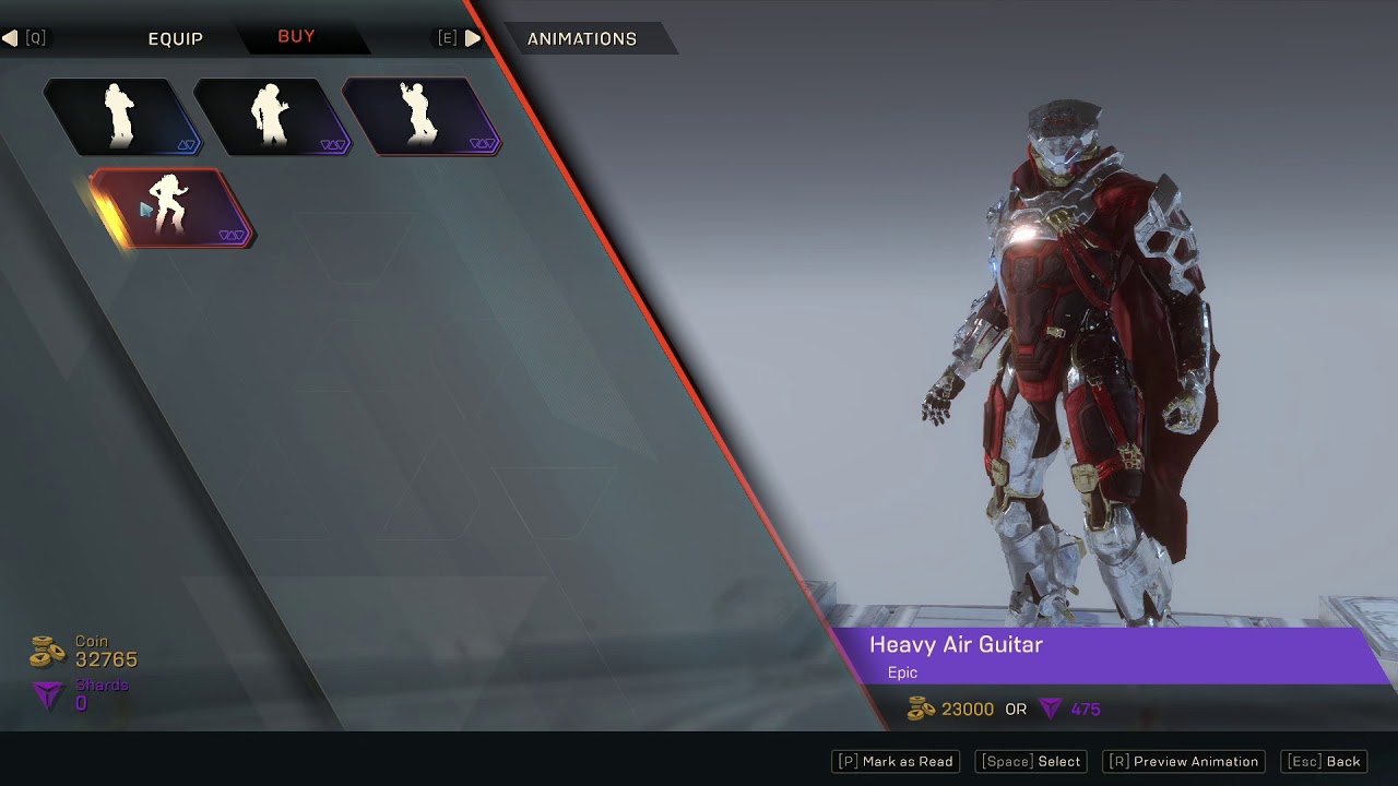 Anthem Emotes 3/5/19
