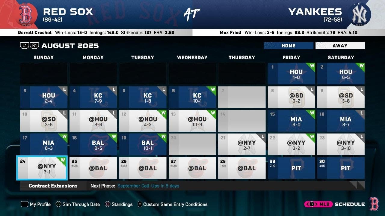 Franchise #131 vs NY YANKEES