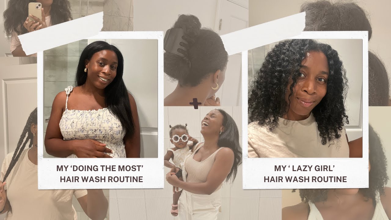 Natural Hair Wash Day 🧖🏾‍♀️  | Favourite Methods | Waist Length | Straight Routine + Curly Routine
