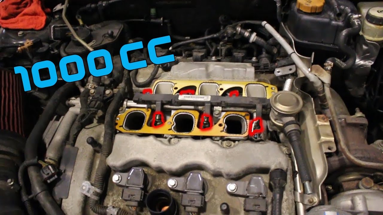 V6 SAAB 1000cc injector install!
