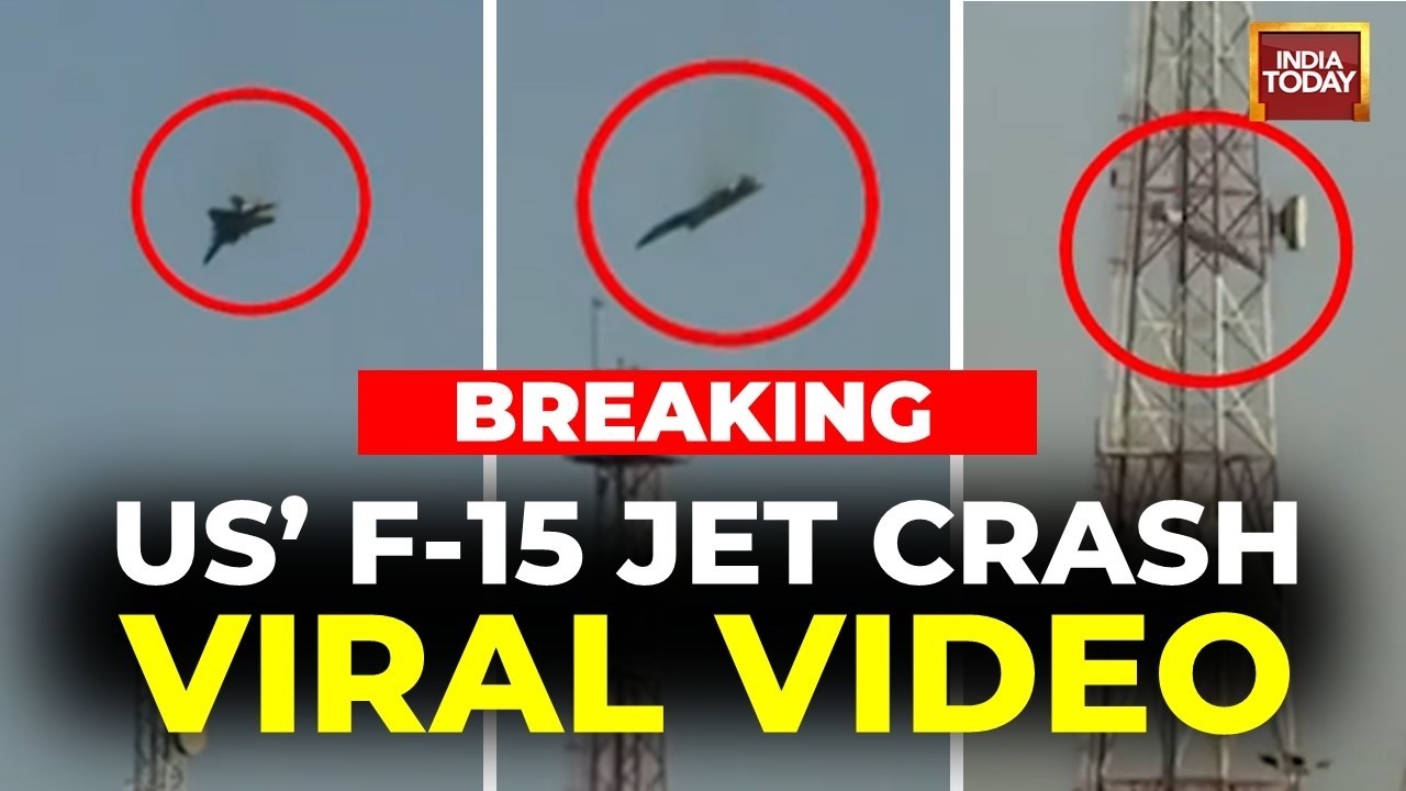 US F-15 Jet Crash VIRAL VIDEO: Amid Iran War US Jet F-15 Crashes in Kuwait | F-15 Crash Video