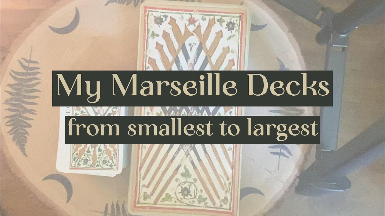 POV a Marseille deck is slowly getting closer to you