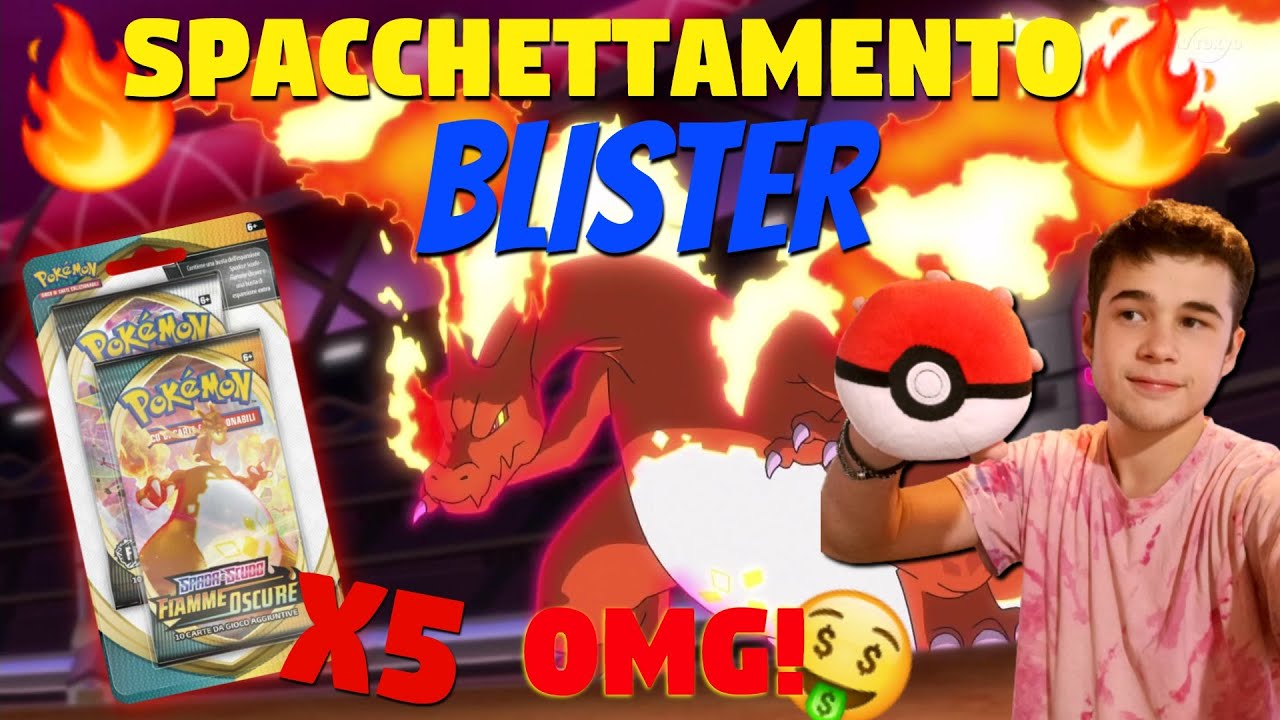 🔥SPACCHETTAMENTO POKEMON |⚡ 5 BLISTER ⚡*NON ci posso Credere😱* |Fiamme oscure & Fragore ribelle