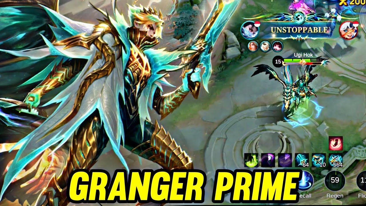 ML : GRANGER GAMEPLAY | IN GOLD LANE - MOBILE LEGENDS