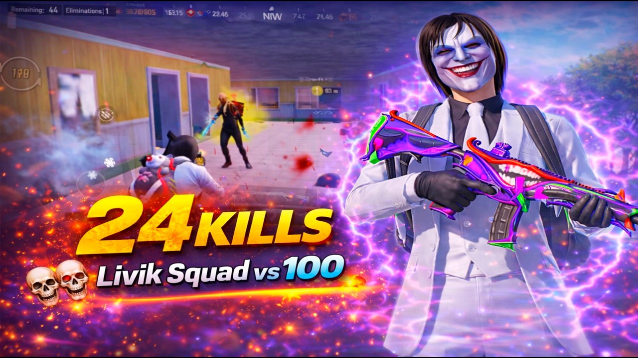 Random squad vs 100 enemies PUBG MOBILE