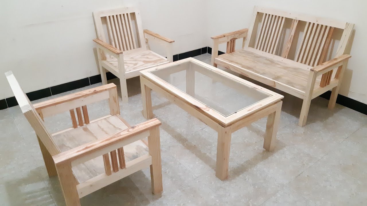Part 2 || bekas pallet jadi kursi tamu set..skill tukang kayu 
