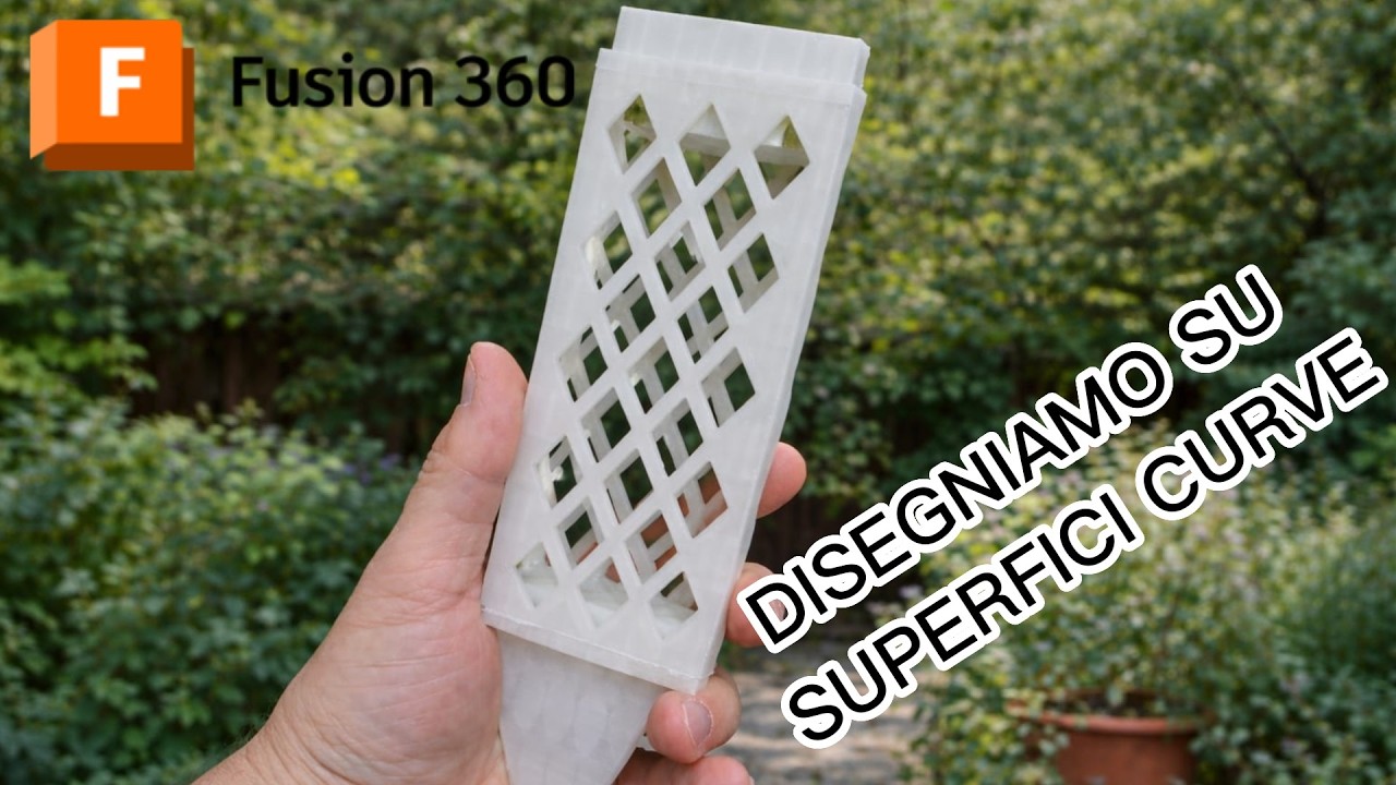 IMPRIMIAMO FILE SVG SU SUPERFICI CURVE #catpaw #creality #k2plus #fusion360