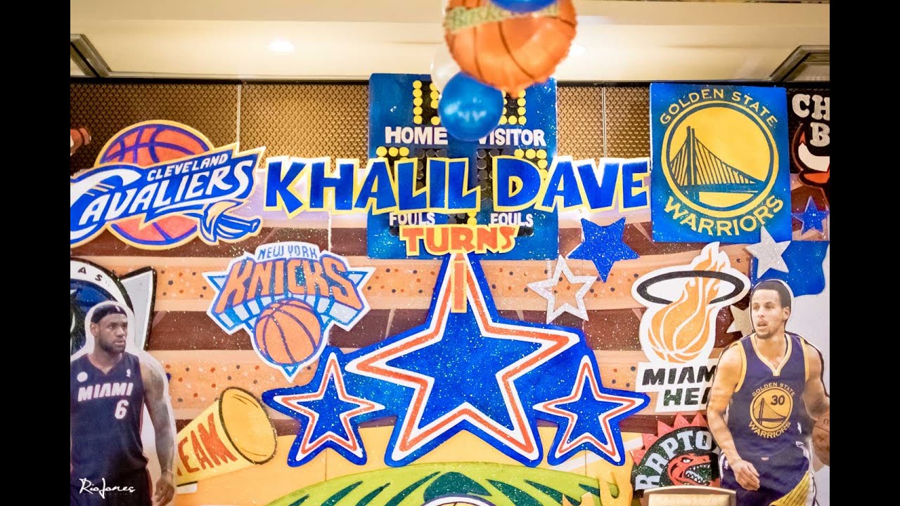 Khalil's NBA/Basketball 1st Birthday Party