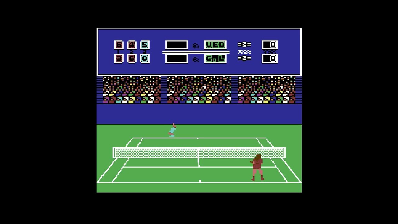 Passing Shot - Commodore 64 - last match & ending
