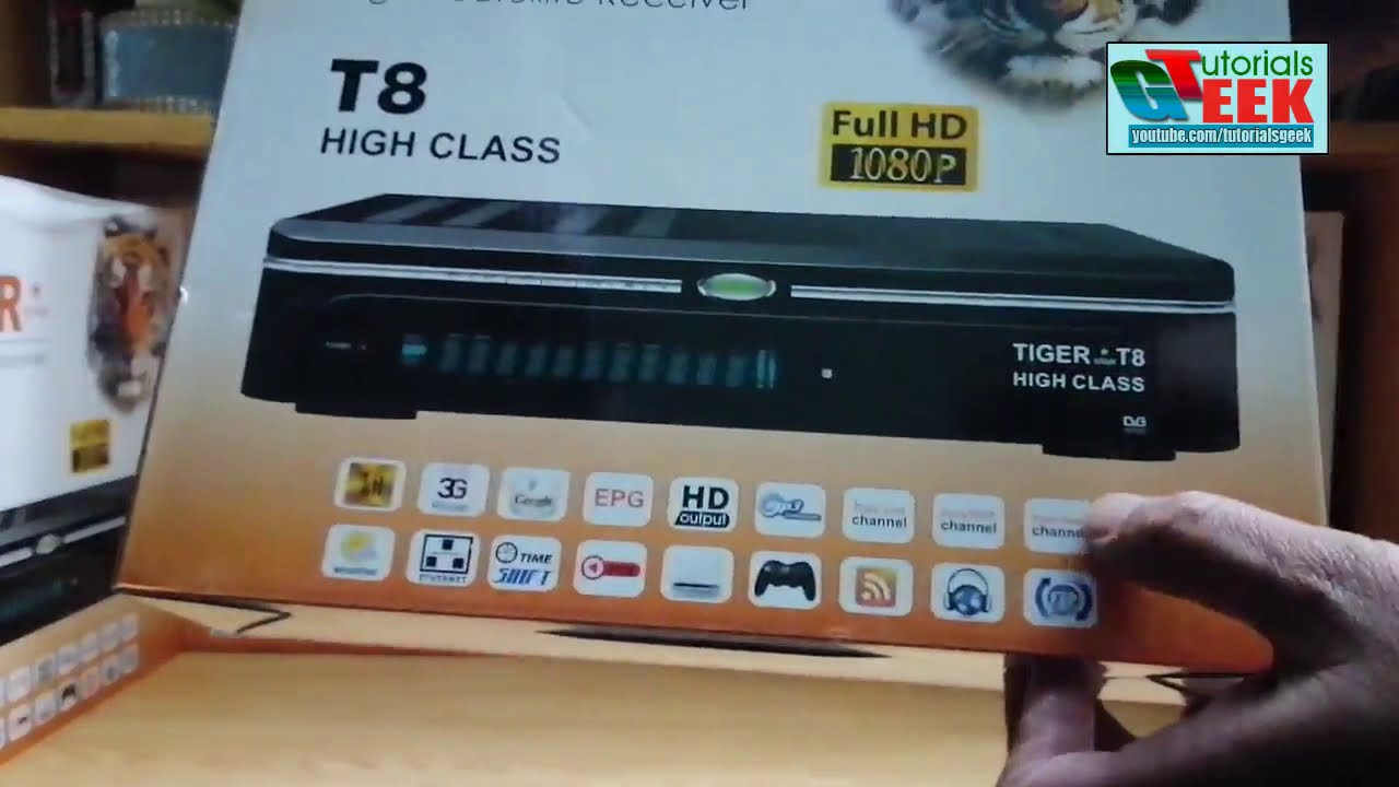 Tiger T8 High Class HD Box Unboxing & Review