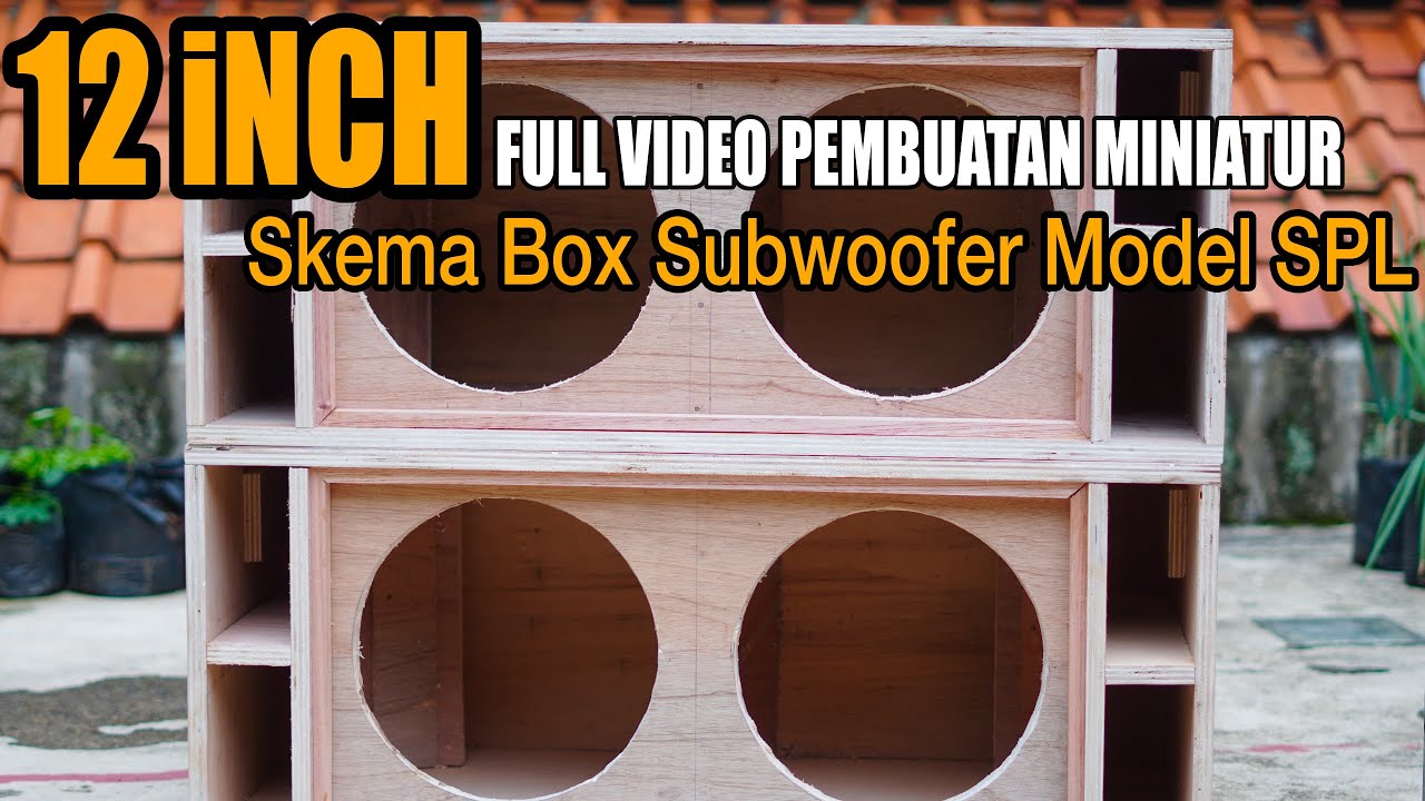 SKEMA BOX MINIATUR 12 INCH SUBWOFER MODEL SPL AUDIO