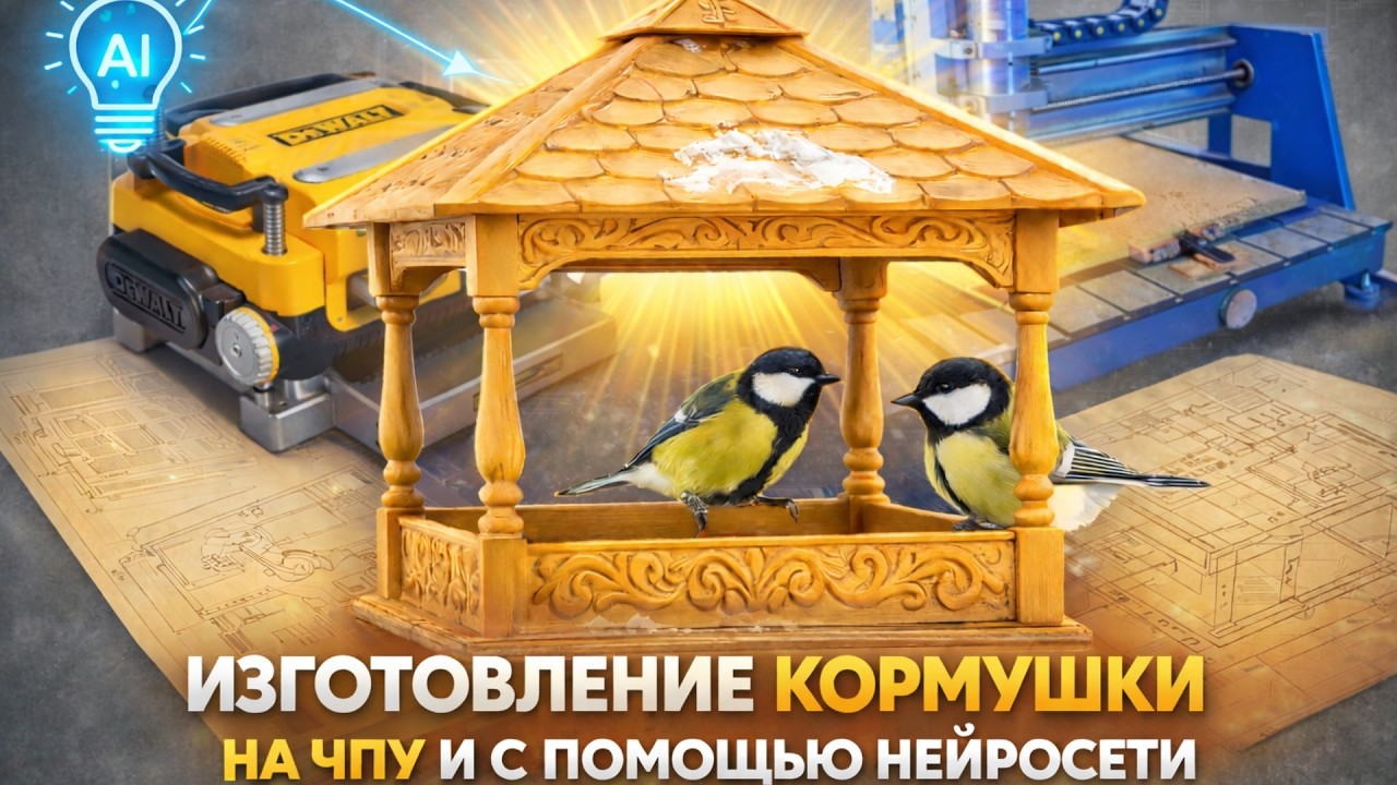 Дизайн от нейросети, изготовление на ЧПУ (Часть 1)
