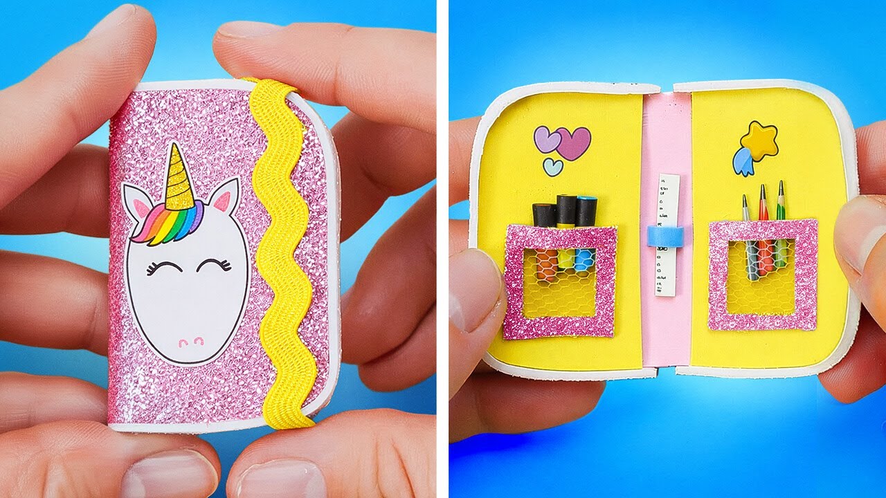 🌈 MINI CRAFT DELLA SCUOLA 🎨 Fai da te carini e facili da realizzare 💖