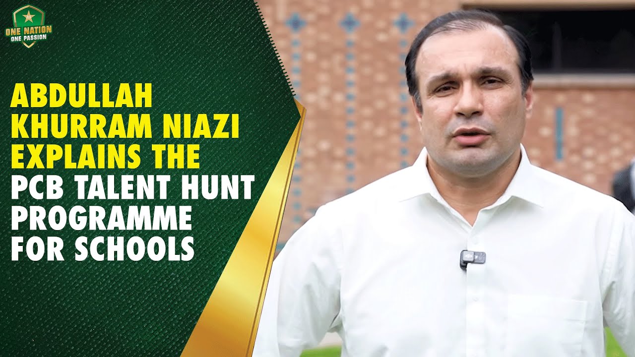 Director Domestic Cricket Abdullah Khurram Niazi explains the PCB Talent Hunt Programme for Schools