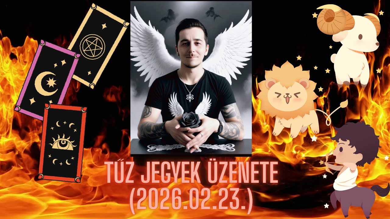 🔥Tűz jegyek üzenete🔥Kos♈️Oroszlán♌️Nyilas♐️ (2026.02.23.) #kos #oroszlán #nyilas #tarotreading 