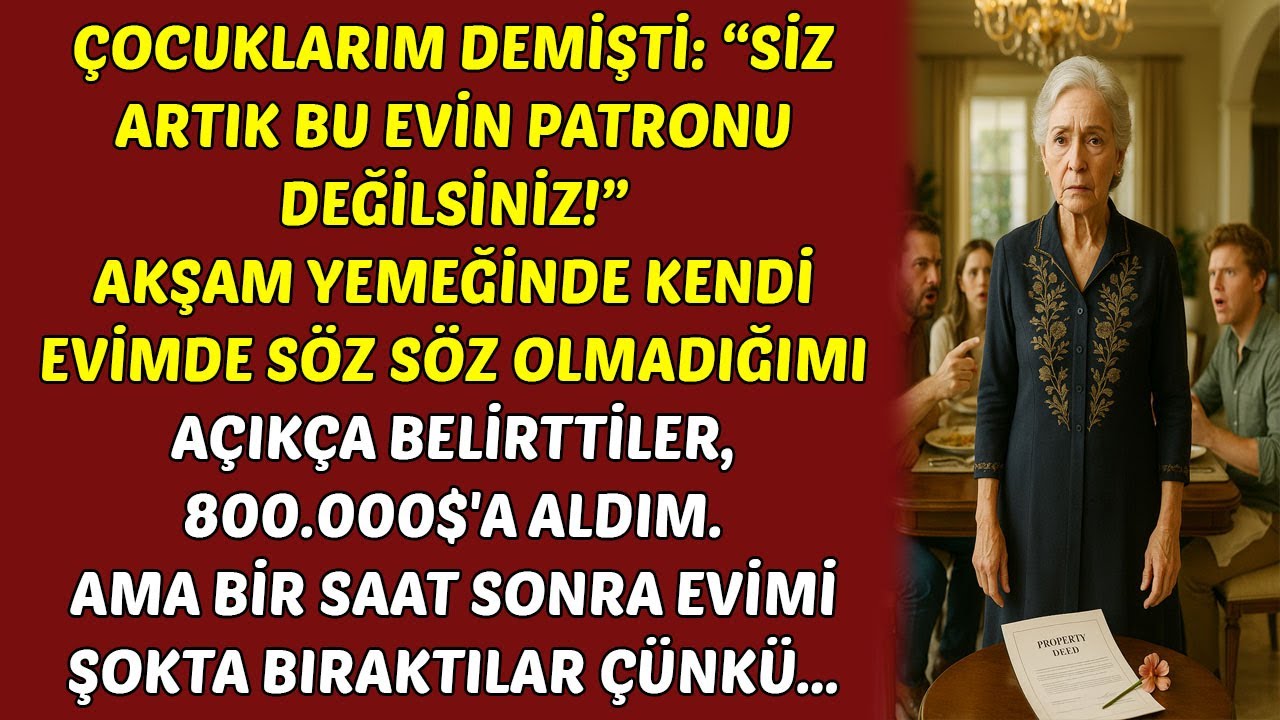 Çocuklarım Dedi ki: “Sen Artık Bu Evin Hanımı Değilsin!” Ama Onları Dışarı Attım ve HİKAYELER