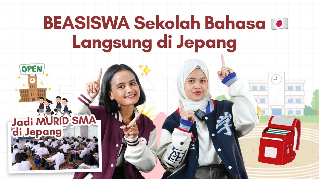 Cara sekolah bahasa Jepang LANGSUNG di Jepangnya | Beasiswa untuk sekolah di Jepang