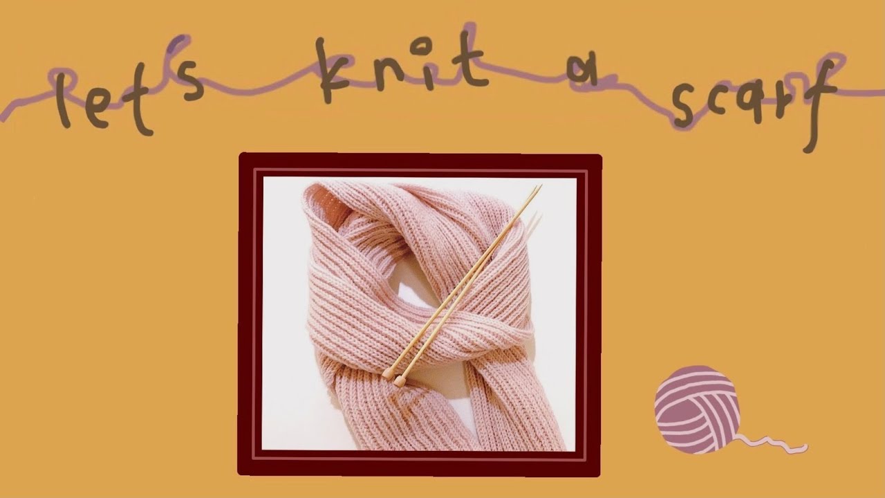 [Eng Sub]🧣新手ok！6分鐘學會棒針織圍巾（雙元寶織法）| Knitting scarf