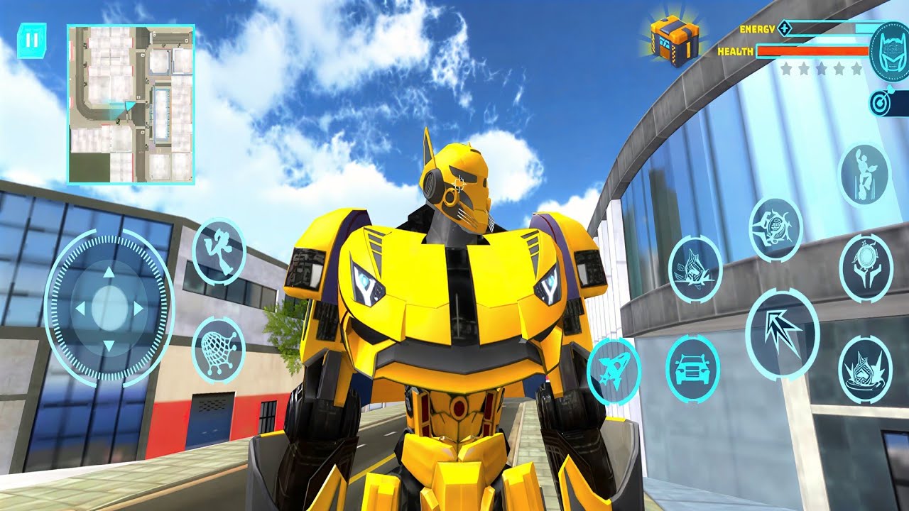 Jet Robot Car Transformation Simulator - Android GamePlay