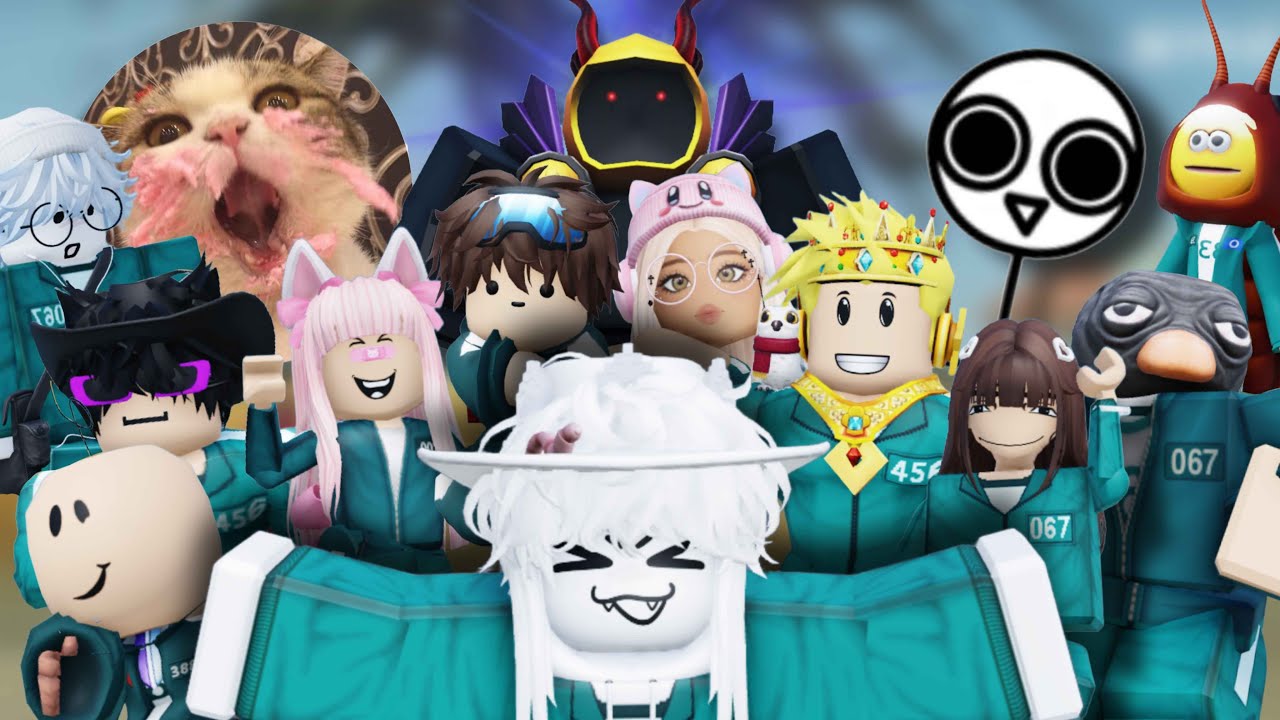 100 YOUTUBERS en los SQUID GAMES