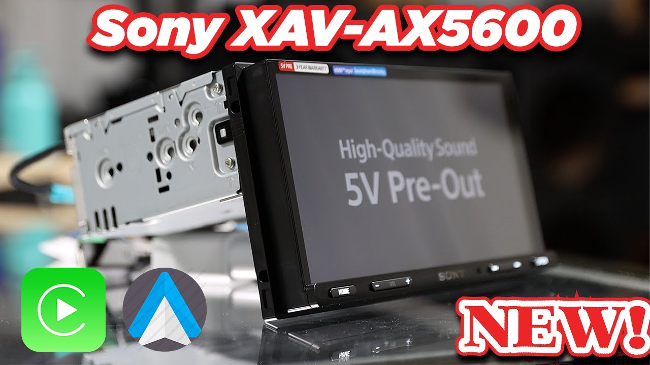 New Sony XAV-AX5600 With Apple Carplay, Android Auto and HDMI Input!