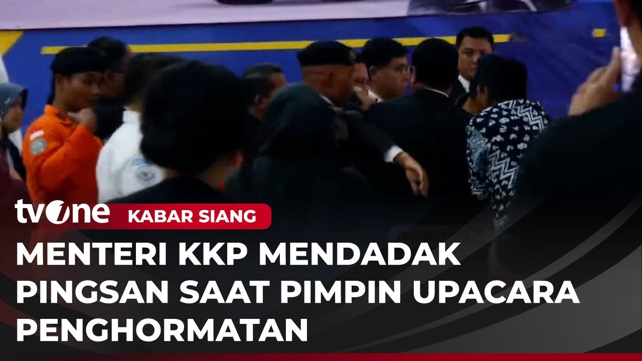 Detik-detik Menteri KKP Pingsan Saat Penghormatan Korban Pesawat ATR | Kabar Siang