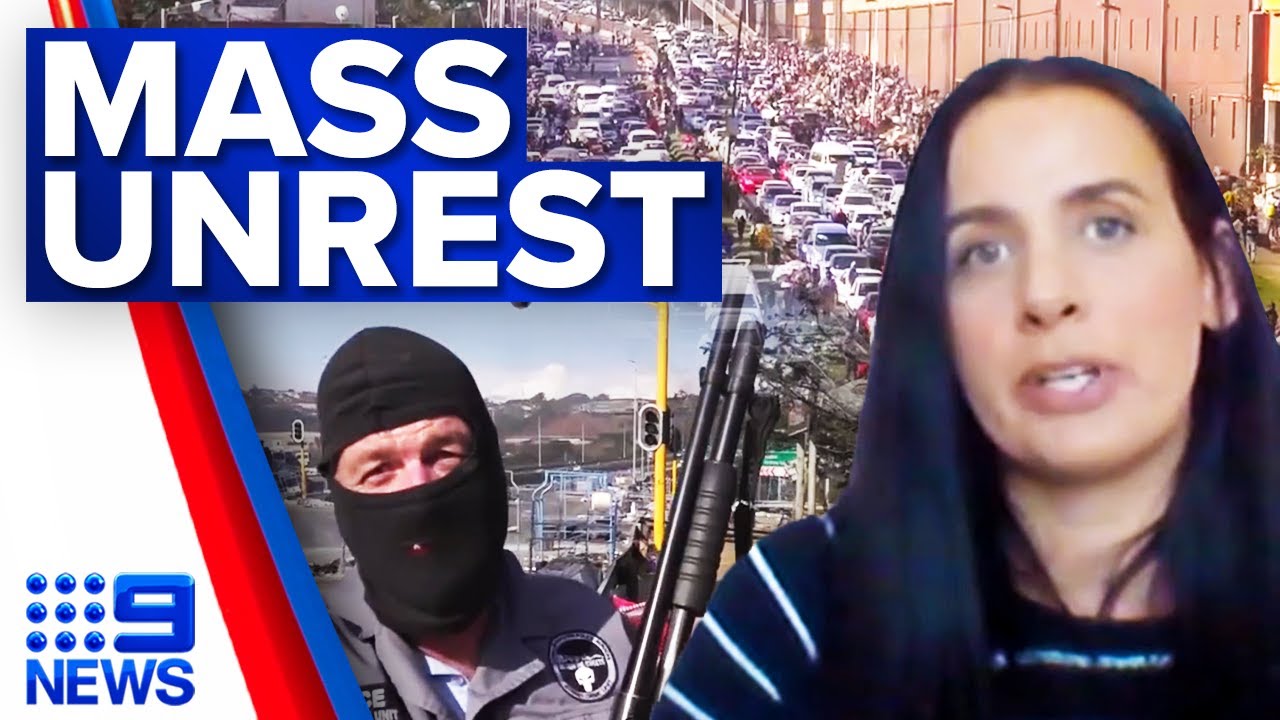 Soldiers attempt to restore law and order in South Africa | 9 News Australia