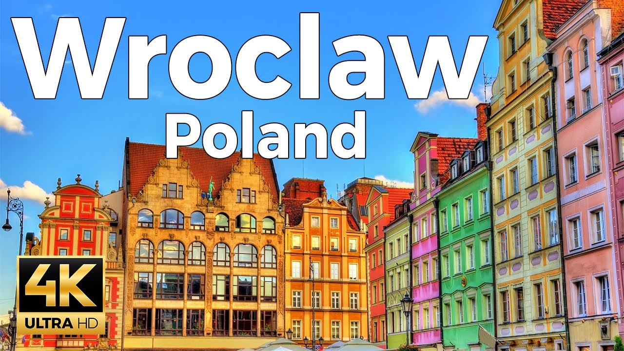 Wroclaw, Poland Walking Tour (4k Ultra HD 60 fps) - With Captions
