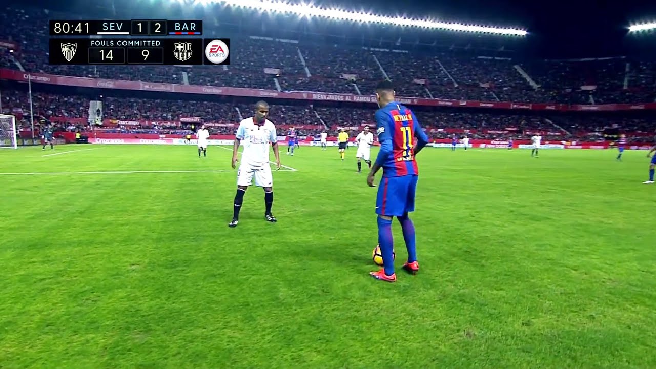 Neymar Jr vs Sevilla (Away) 2016-17 | HD 1080i