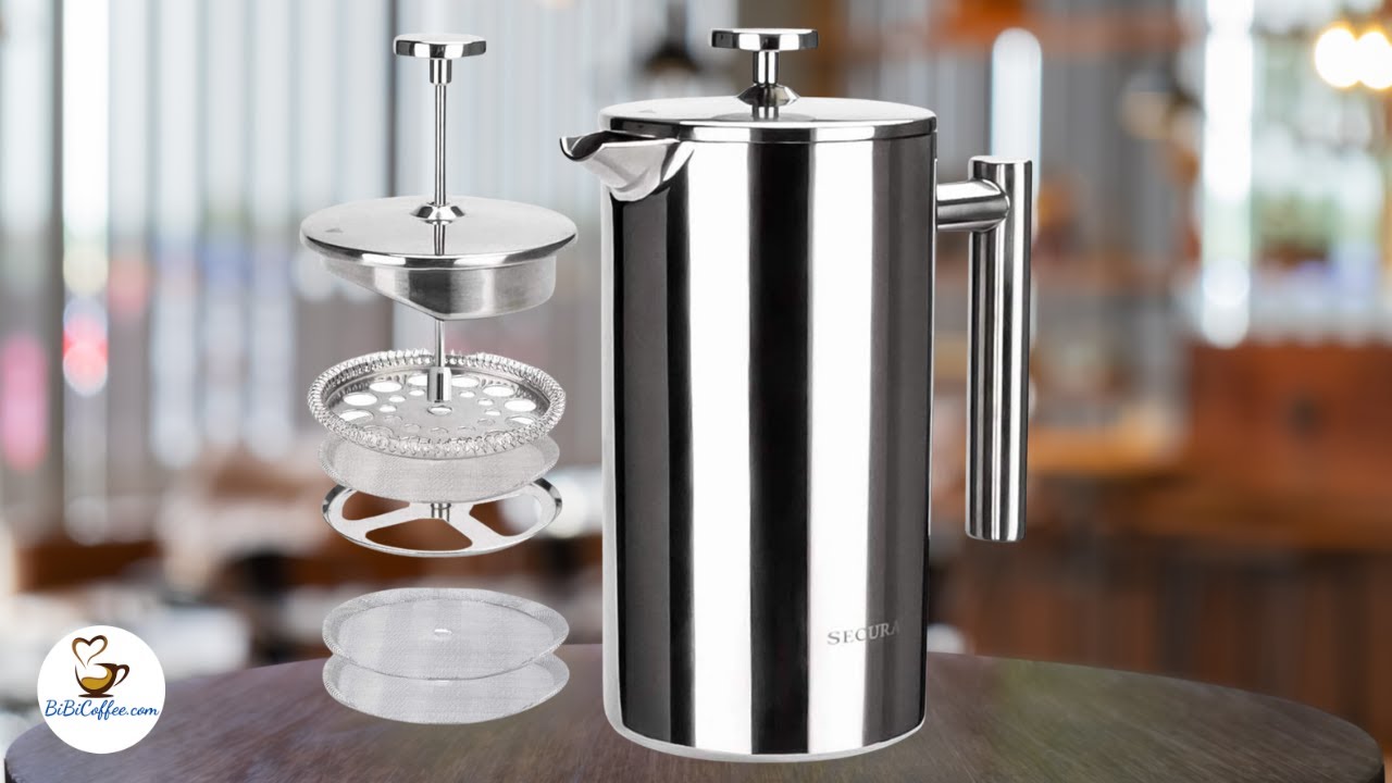 Secura French Press Coffee Maker, 304 Grade Stain
