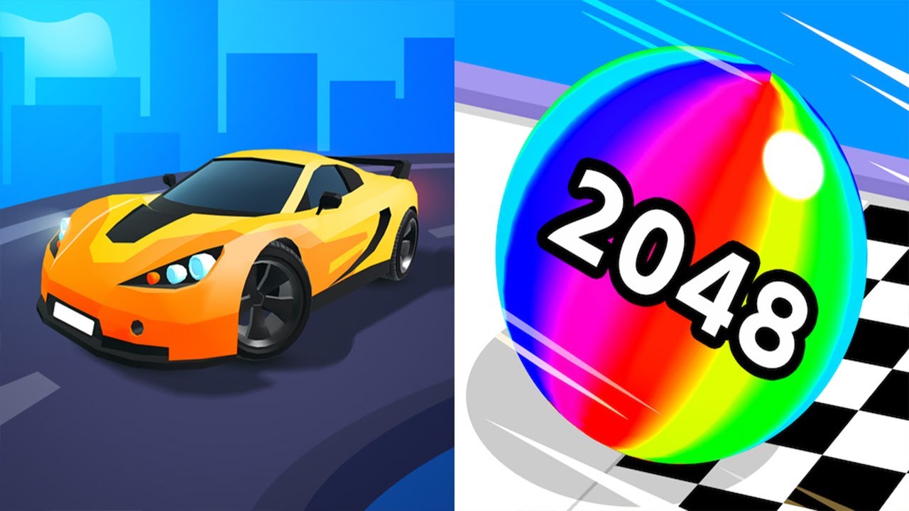Race Master 3D VS Ball Run 2048 - All Levels SpeedRun Gameplay Ep 1