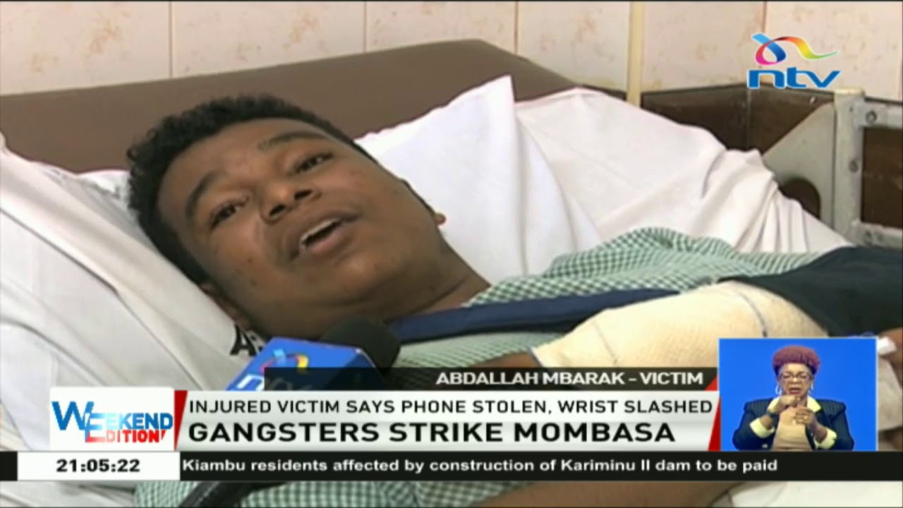 Man attacked by gang wielding machete & crude weapons in Mombasa