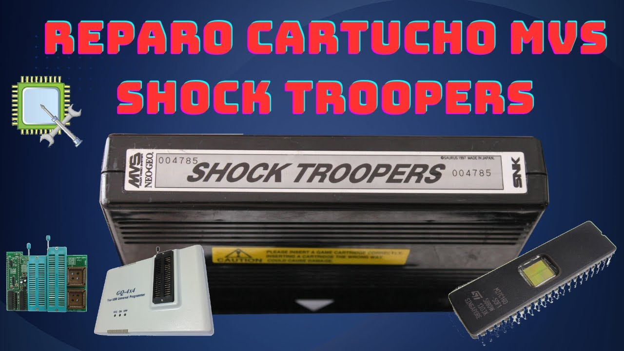 Conserto Cartucho de NeoGeo MVS Shock Troopers de Inscrito do Canal