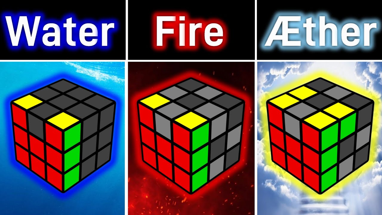 Waterman, Fireman, and Ætherman Rubik's Cube Methods
