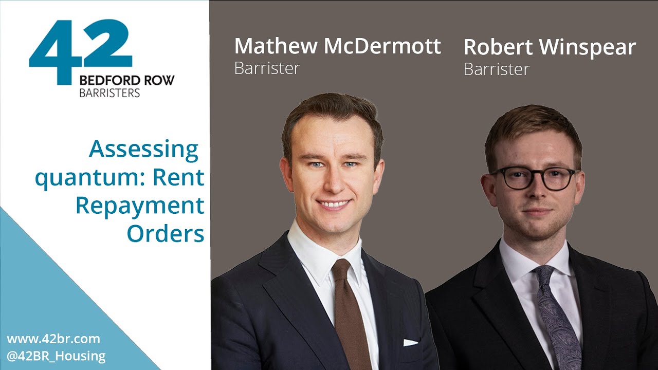Assessing Quantum: Rent Repayment Orders