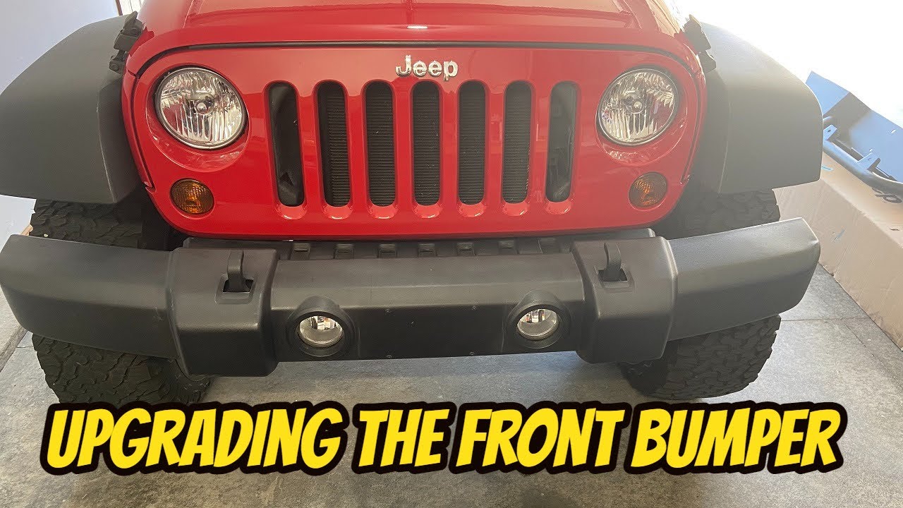 Jeep Wrangler Bumper Install JK  Officially Licensed Jeep Trail Force HD Front Bumper with Jeep Logo