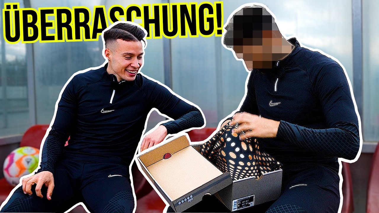 Ich überrasche Fußball Profi mit selbst designten Fußballschuhen!