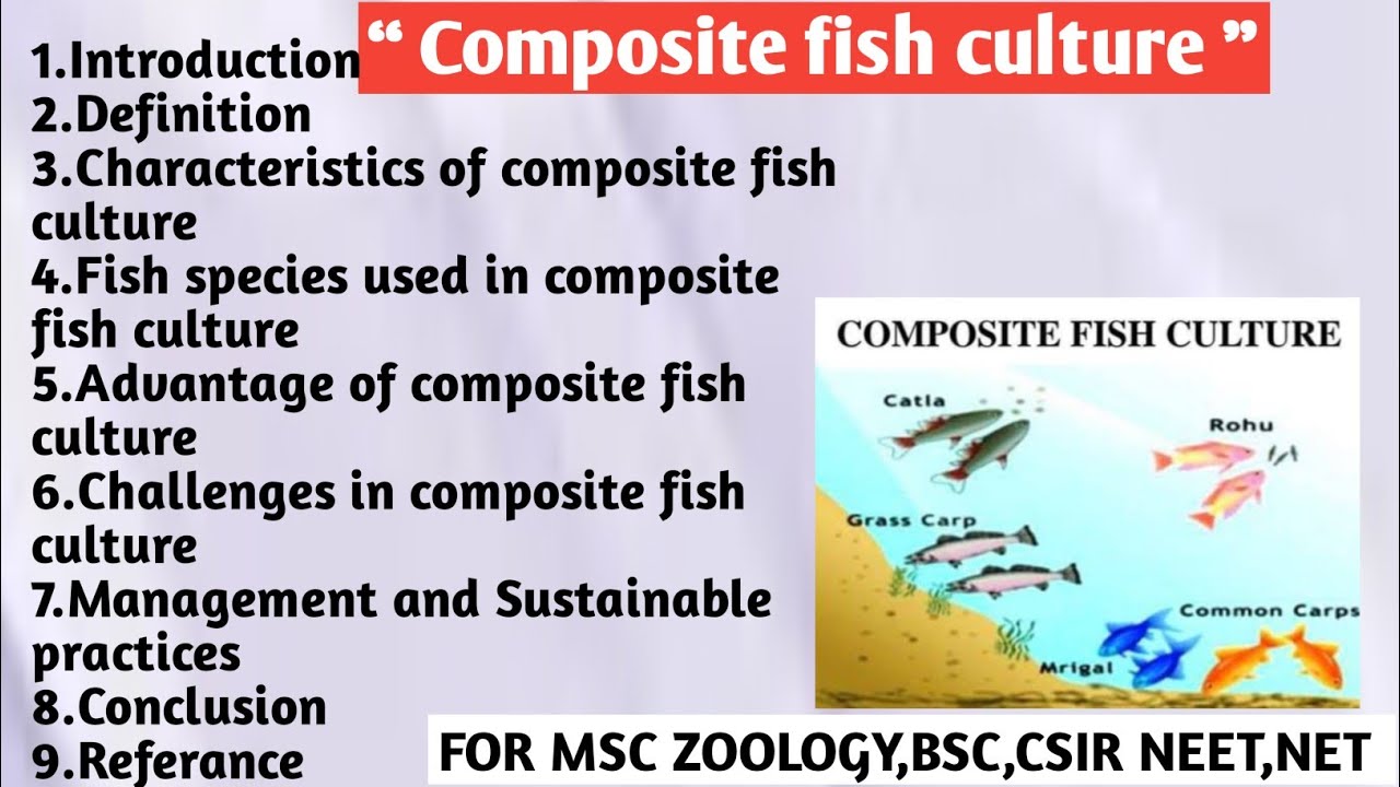 Composite fish culture | Characteristics | Fish species used | Advantage | Challenges |Management