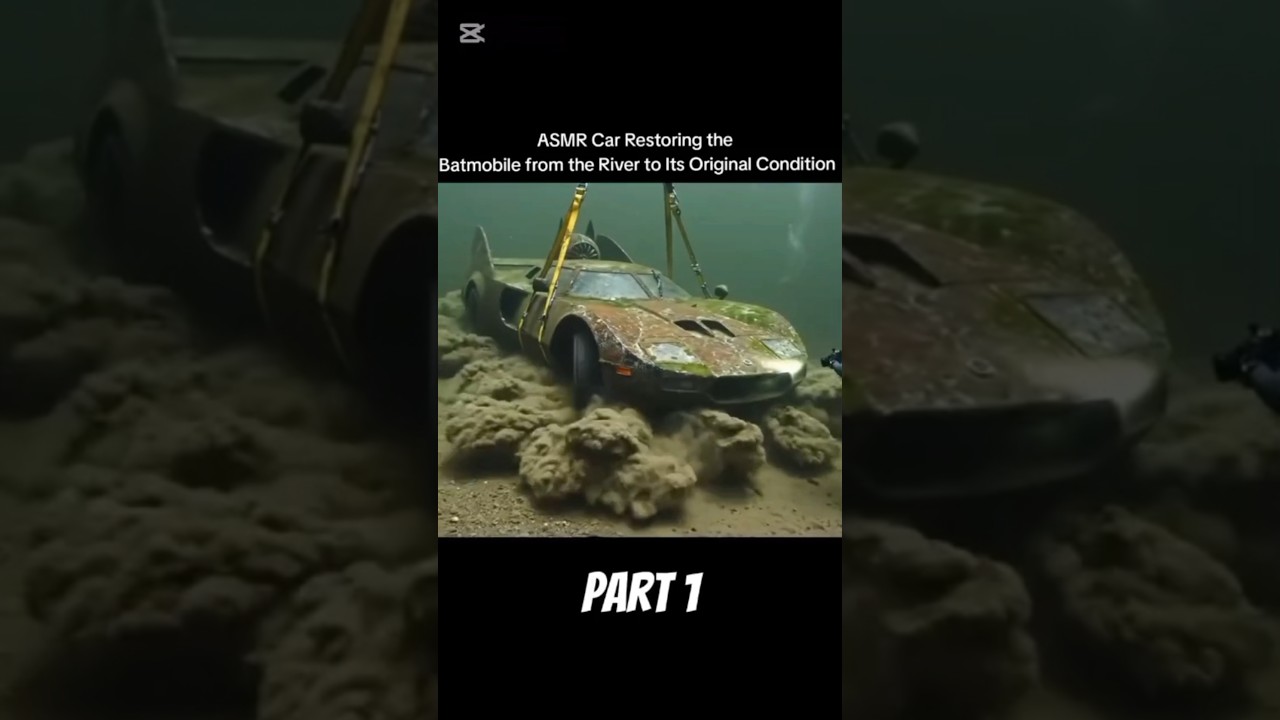 ASMR Car Restoration The Batmobile From the Deep River PART 1 