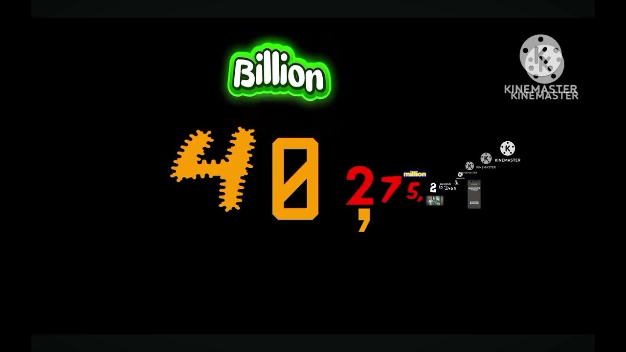 Numbers 0 to 1 trillion with sounds