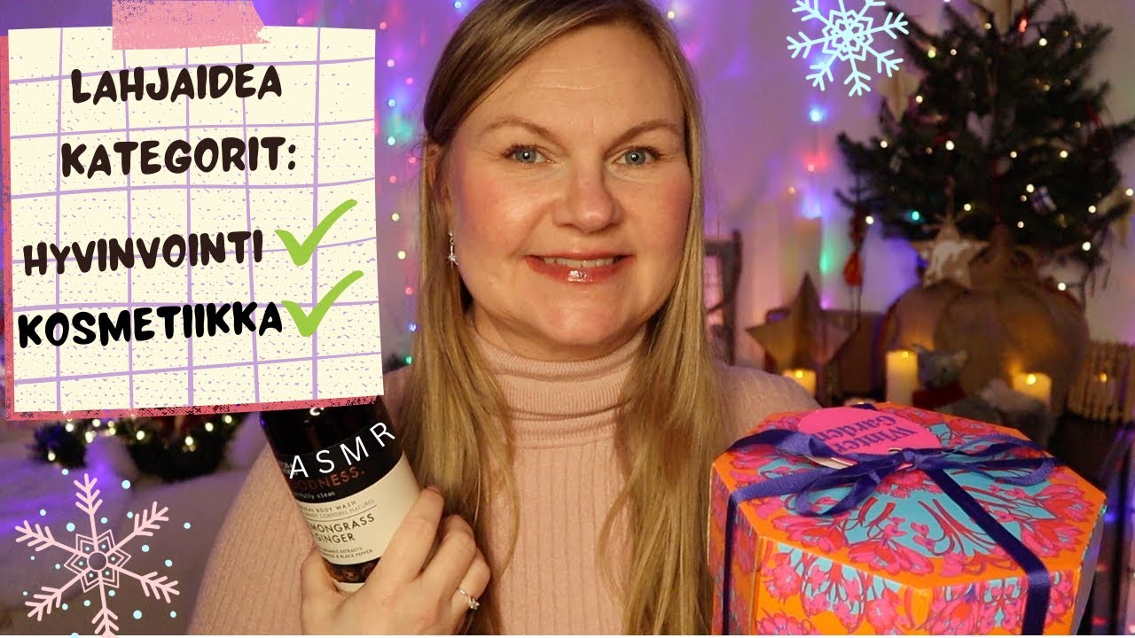 ASMR SUOMI🎄Ihania ääniä ja joululahjaideoita 2022 osa II