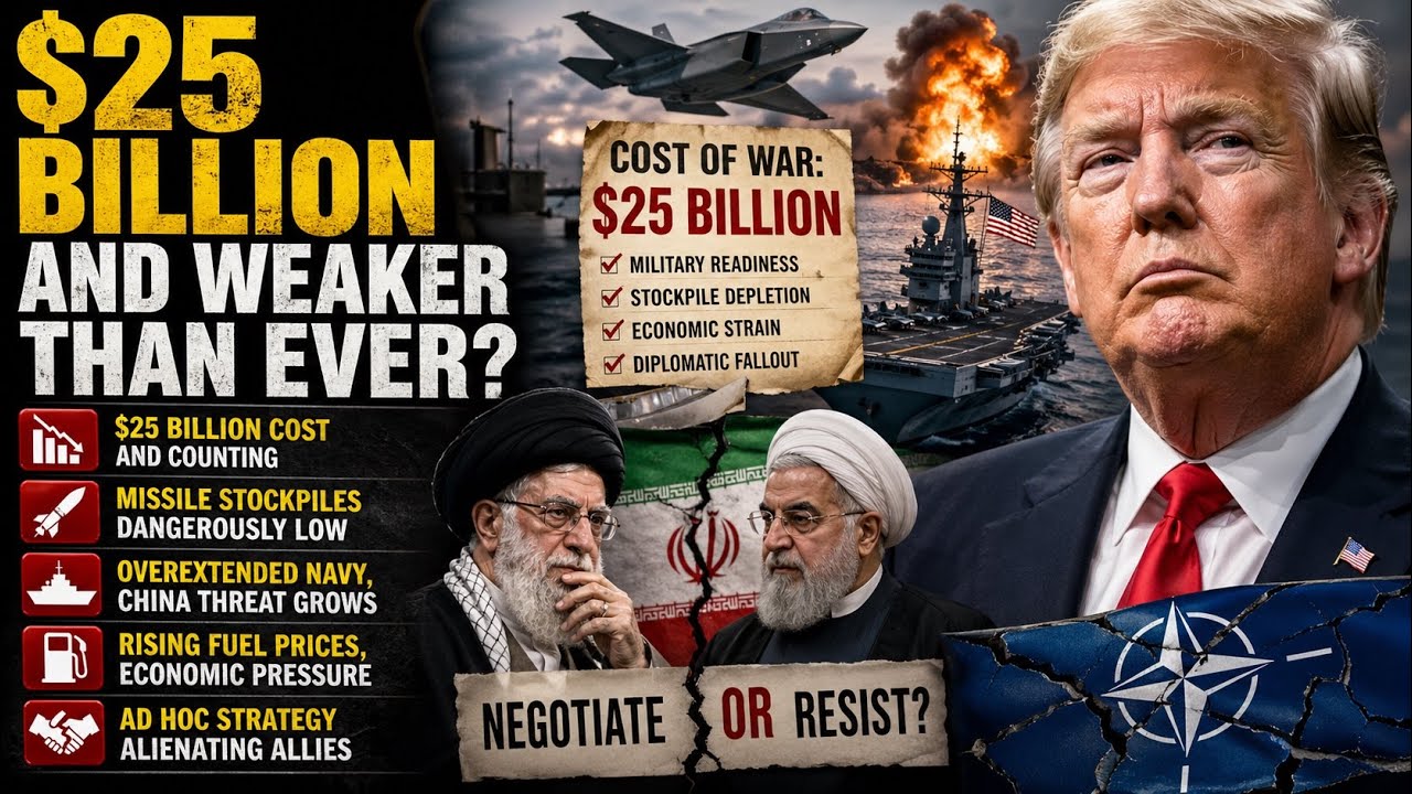 Iran War has cost $25B so far; expects reveal more hidden costs to US