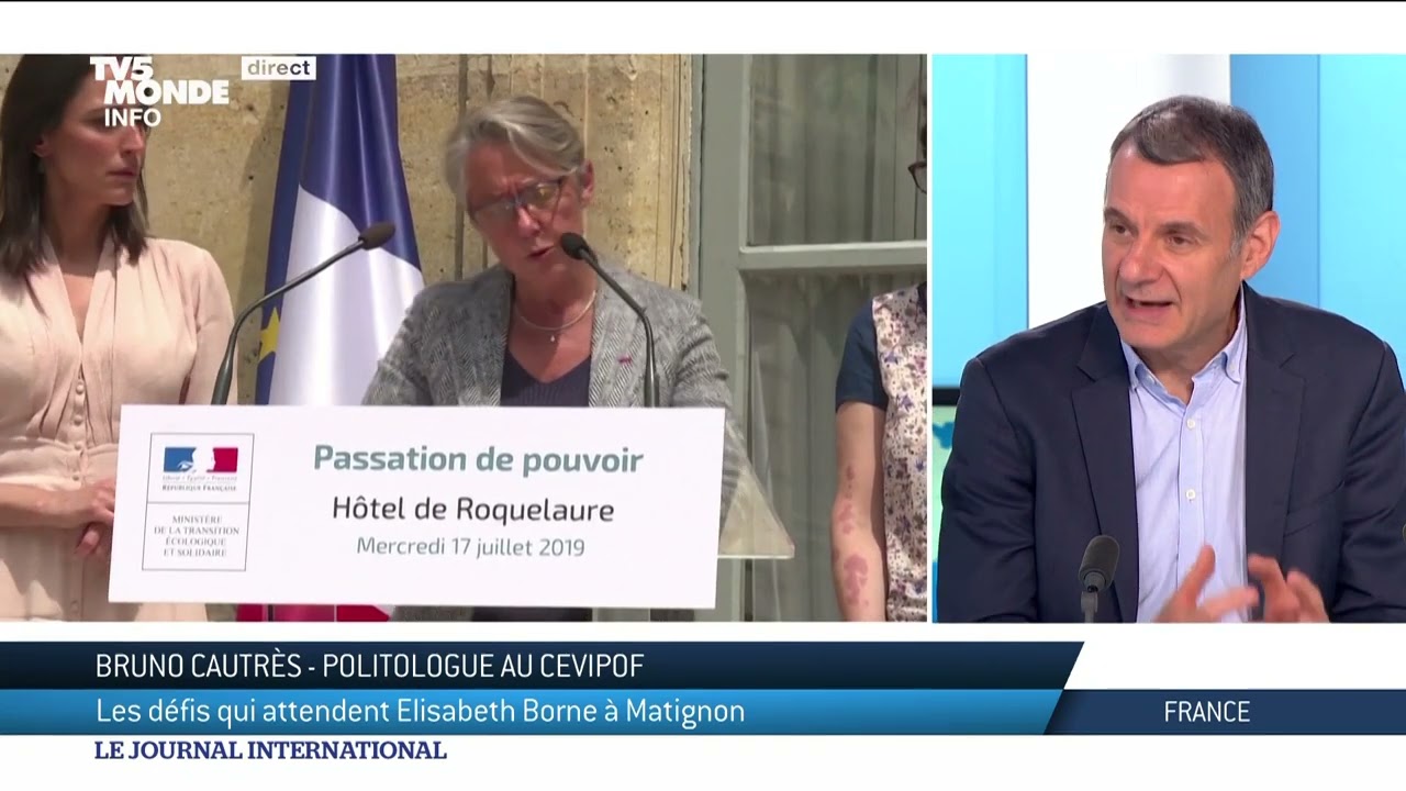 France : E. Borne, d&eacute;cryptage de Bruno Cautres (CEVIPOF)