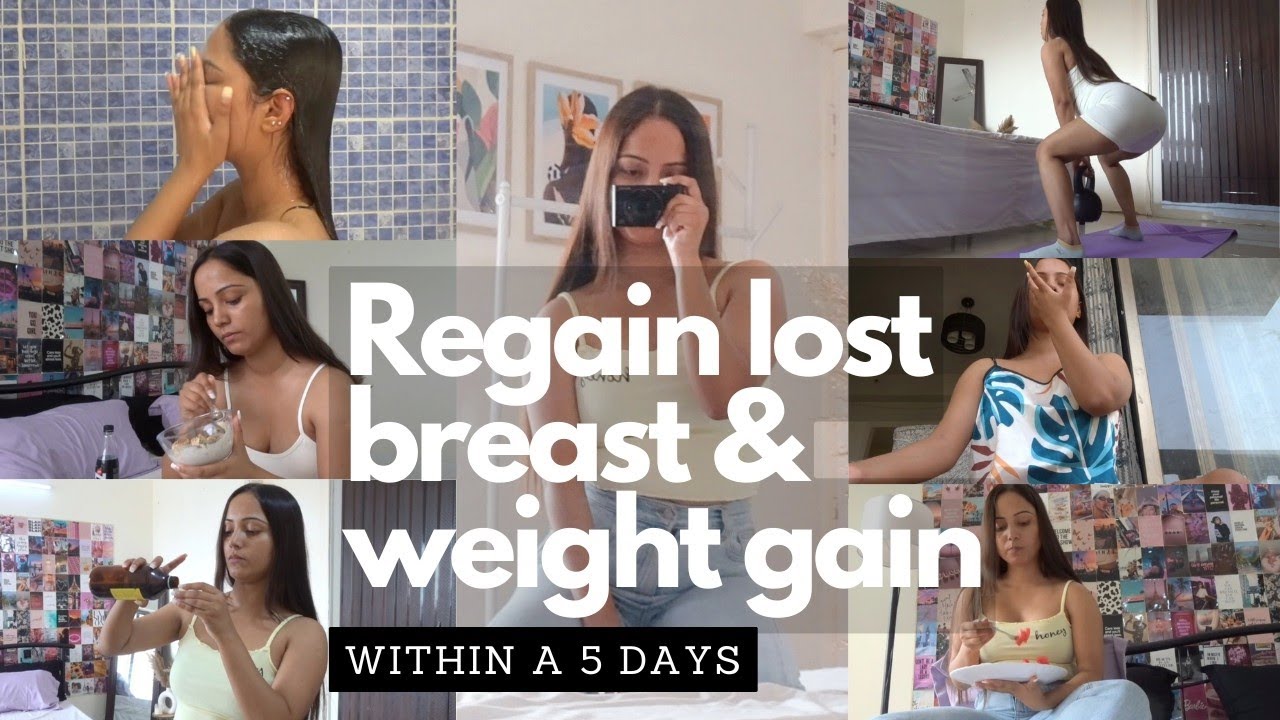 How to regain lost breast size & weight 💕 | medicine routine | how to gain weight fast