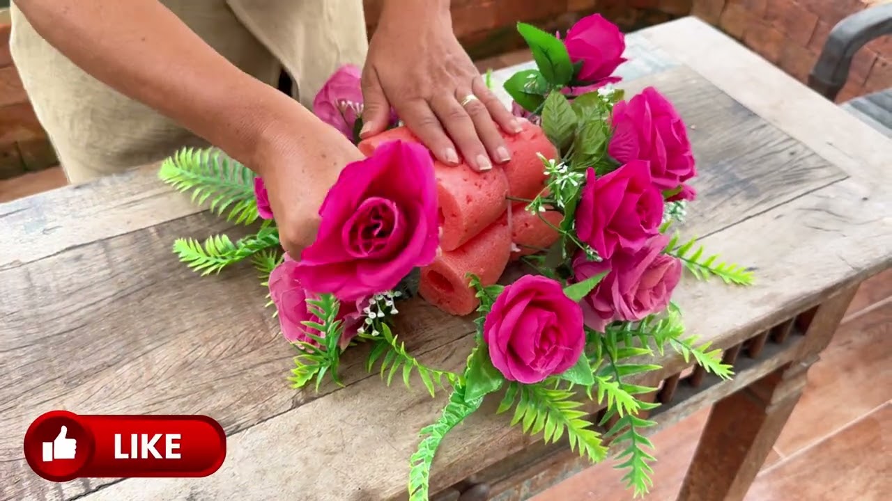 Como criar um ARRANJO ARTIFICIAL para Casamento, Bodas, Festa de 15 anos ou Aniversário.